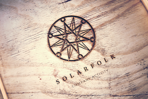 Solarfolk. Linear Geometric Logo