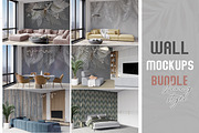 Wallpaper mockup bundle | Discount, a Household Mockup by Hunny Badger (Thumbnail 1 of 7)