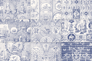 Vintage Toile Victorian PNG Patterns