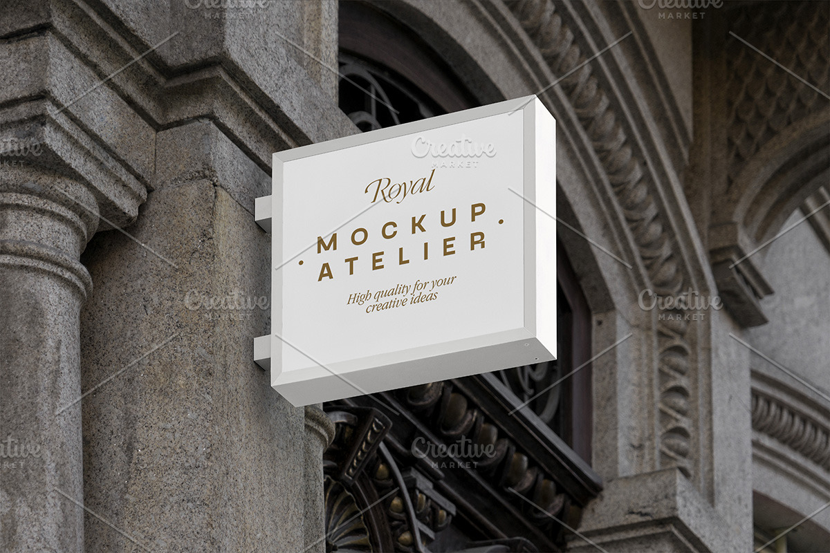 Outdoor signage mockup, a Product Mockup by eezo (Photo 1 of 3)