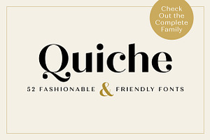 Quiche Fine Black Font