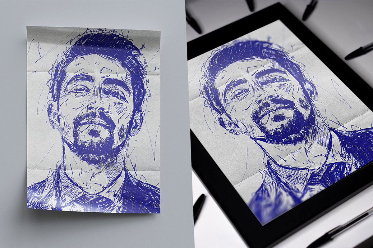 Realistic Pen Sketch Creator, an Action Add-On by Amorjesu.com (Photo 9 of 37)
