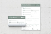 Member Registration Form Template, a Stationery Template by BrandPacks (Thumbnail 4 of 6)