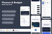 Finance & Budget Mobile App UI Kit, an UI Kit Template by Betush (Thumbnail 2 of 3)