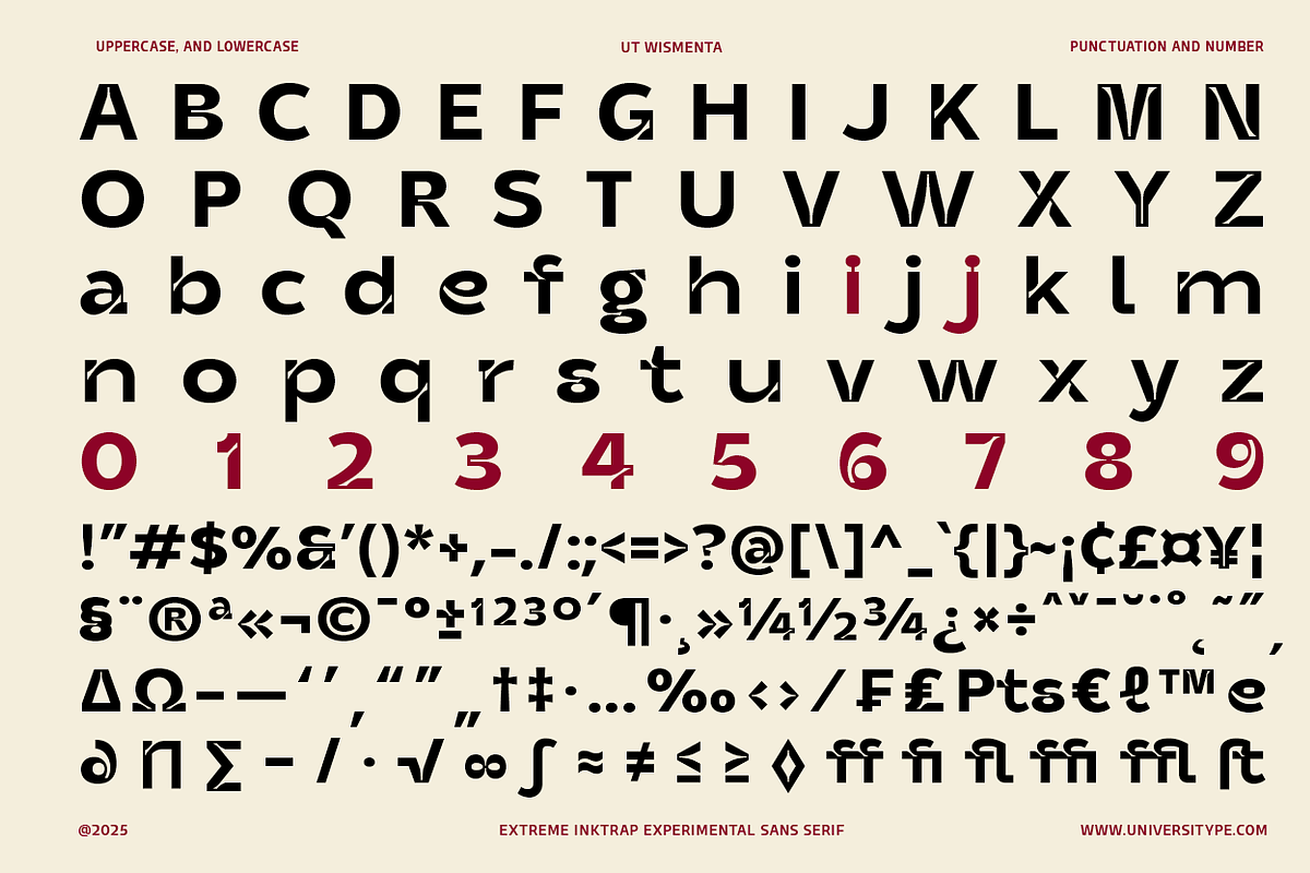 UT Wismenta - Extreme Inktrap Sans, a Sans Serif Font by Universitype (Photo 5 of 15)