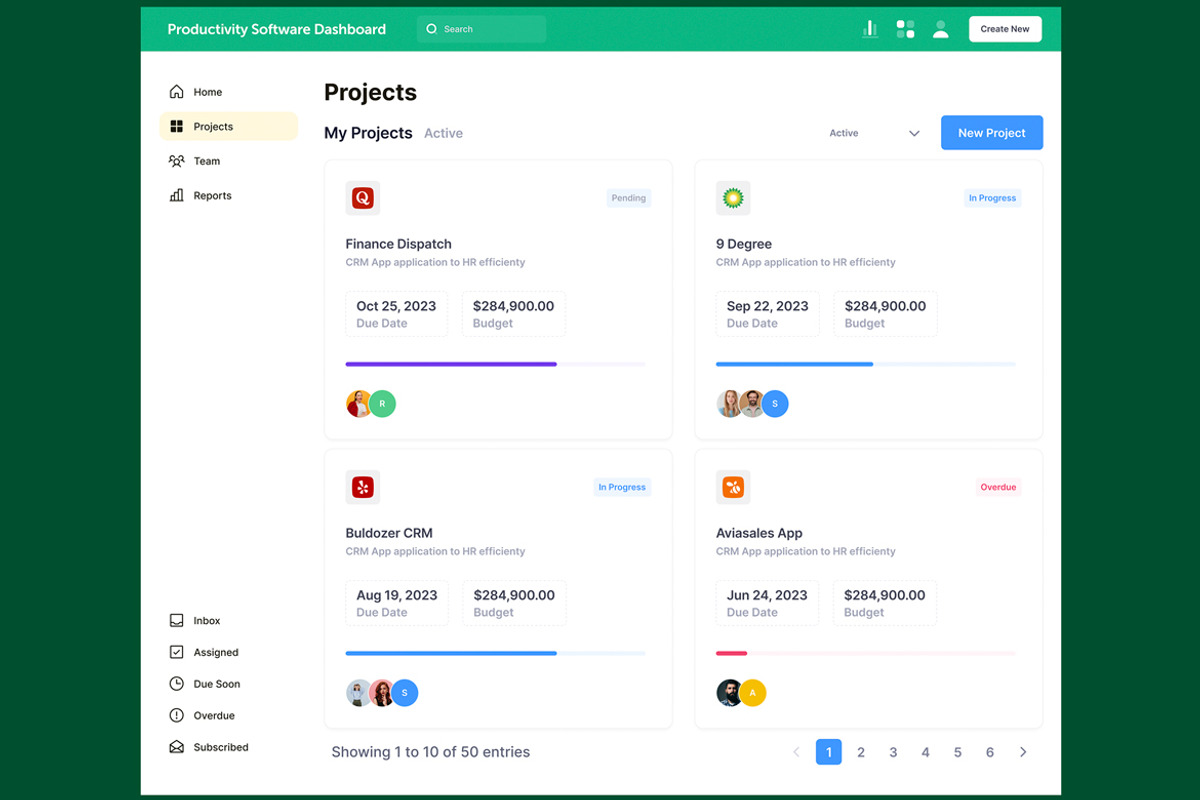 Productivity Software & Task Web App, an UI Kit Template by nagaredesignstudio (Photo 5 of 5)