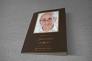 Funeral Program Template-T412 | Brochure Templates ~ Creative Market