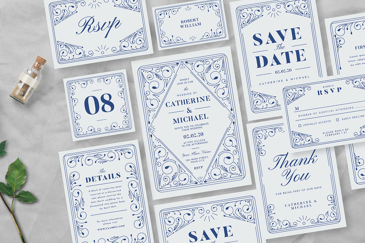 Decorative Wedding Invitation Suite, a Templates & Theme by Guuver (Photo 1 of 6)