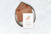 Floral Peaches watercolor flowers, an Illustration by Angele Kamp (Thumbnail 4 of 10)