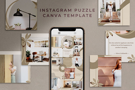 Instagram Puzzle for Canva | Mink