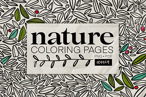 NATURE coloring pages, a Texture Illustration by HEYYAY