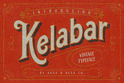 Kelabar - Vintage Typeface 30% Off, a Serif Font by Aksa & Nusa Co. (Thumbnail 1 of 5)