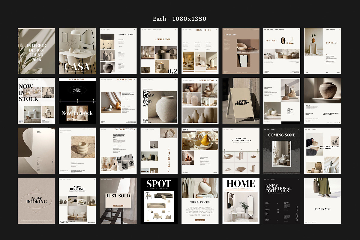 CASA / Interior Instagram Template, a Social Media Template by Studio Industry (Photo 10 of 11)