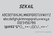 Sekail Font modern, a Sans Serif Font by gagego (Thumbnail 3 of 4)
