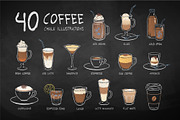40 Coffee Cups, an Object Graphic by Sonya Illustrations (Thumbnail 1 of 10)