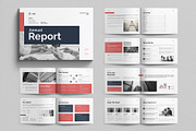 Annual Report Template Landscape, a Brochure Template by TemplatesForest (Thumbnail 1 of 8)