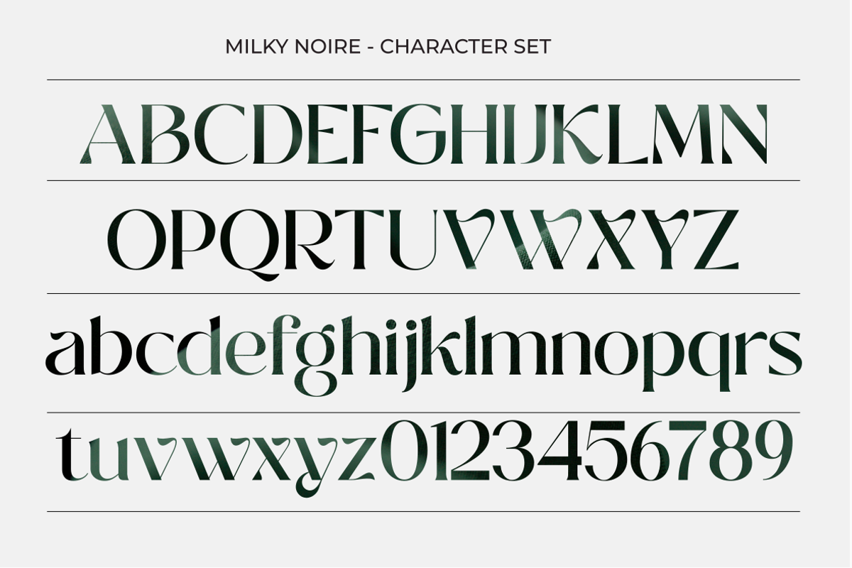 Milky Noire, a Serif Font by zeenesia (Photo 13 of 14)