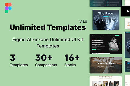 Unlimited Templates | Figma Template, a Landing Page Template by Willypeng
