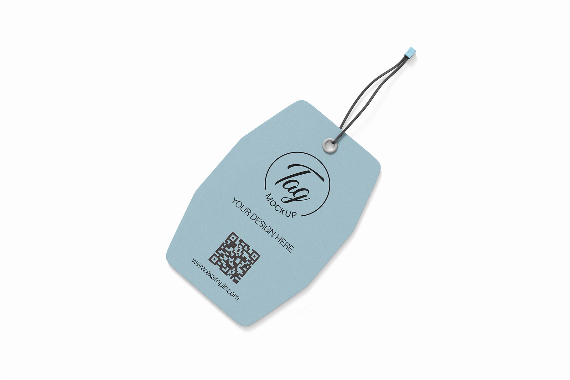 Paper Label Tag with String Mockup