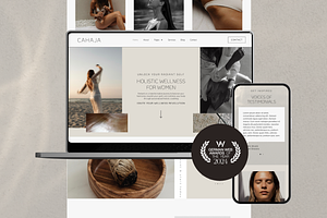 Elementor WordPress Template 'Cahaja