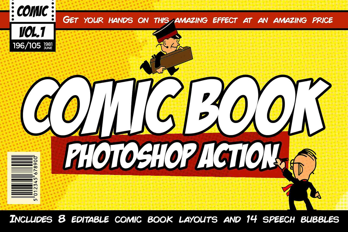 Comic Book Photoshop Action Kit, an Action Add-On by Dene Studios (Photo 1 of 14)