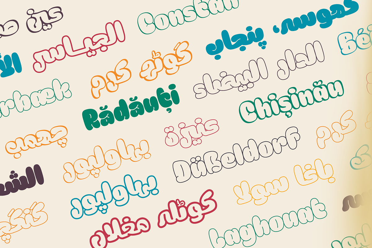 Meila Arabic - Cheerful Font Family, a Script Font by Namela Studio (Photo 5 of 7)