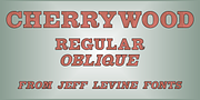 Cherrywood JNL, a Font by Jeff Levine Fonts (Thumbnail 1 of 5)