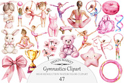 Gymnastics Clipart, an Illustration by Design Market (Thumbnail 1 of 5)