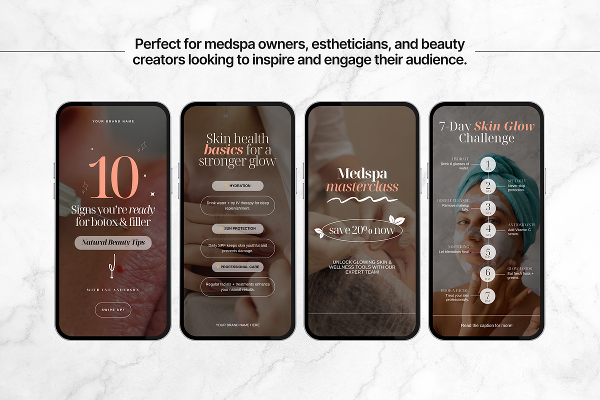 100 Medspa Instagram Reels Templates preview 5