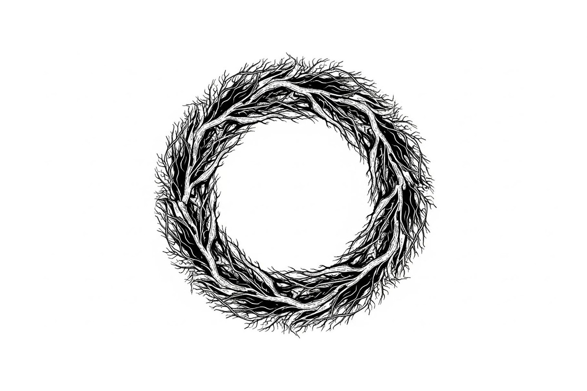 Hand Drawn Wreath Frame Bundle, an Illustration by yasushie (Photo 20 of 51)