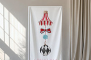 Watercolor Clipart-CHRISTMAS CIRCUS, a Decorative Illustration by Beigetime (Thumbnail 5 of 12)