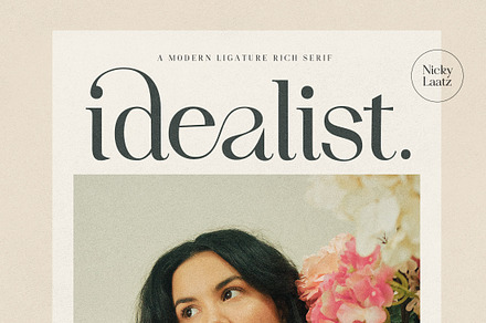 Idealist Serif, a Serif Font by Nicky Laatz