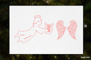 3D Christmas Angels Ornament Bundle, a Decorative Illustration by svgocean (Thumbnail 17 of 20)