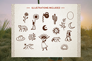 Hand-Drawn Font + Illustrations, a Handwritten Font by Wanderlust Heart Branding (Thumbnail 3 of 6)