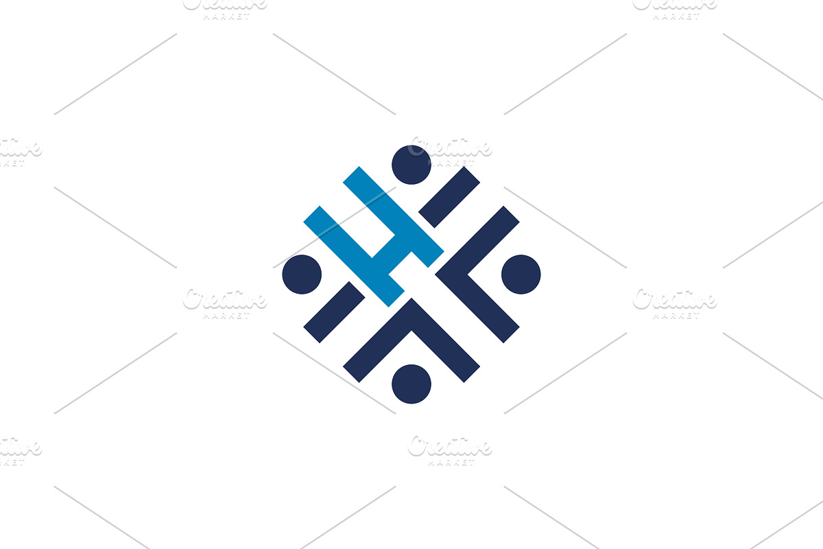 Letter HF FH HFF Community Logo, a Branding & Logo Template by onripusindo