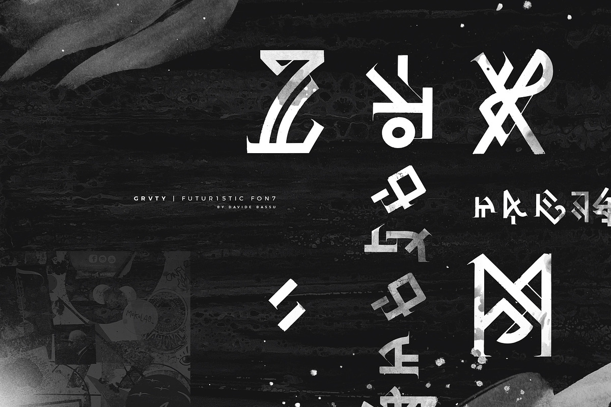 GRVTY | Futuristic font preview 2