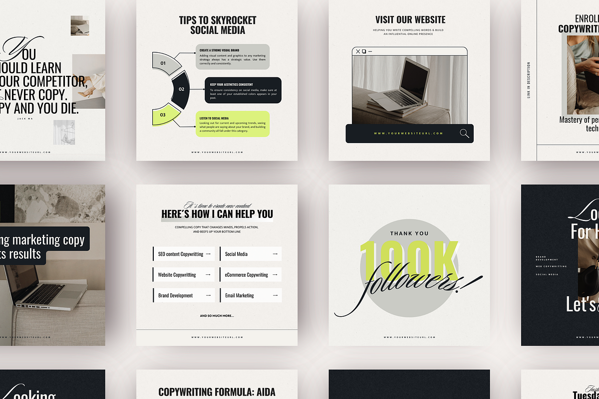 Canva Copywritting Kit Sophia, a Social Media Template by Lovely Confetti (Photo 3 of 9)