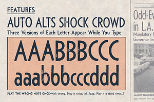 Newshound - Vintage Newspaper Font