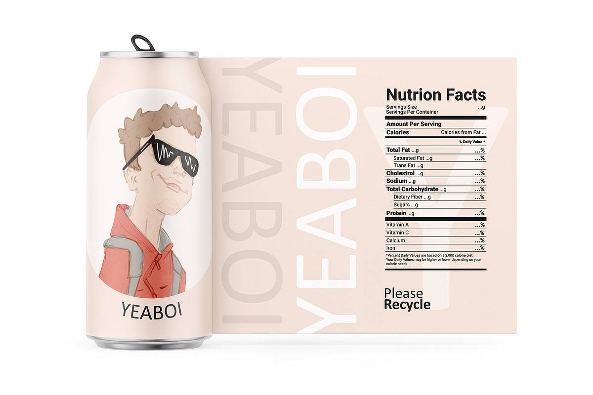 Aluminum Can With Matte Label, a Templates & Theme by VadimPetrov (Photo 1 of 4)
