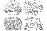 Outline cartoon kids illustration, an Illustration by Bubert Art (Thumbnail 3 of 33)