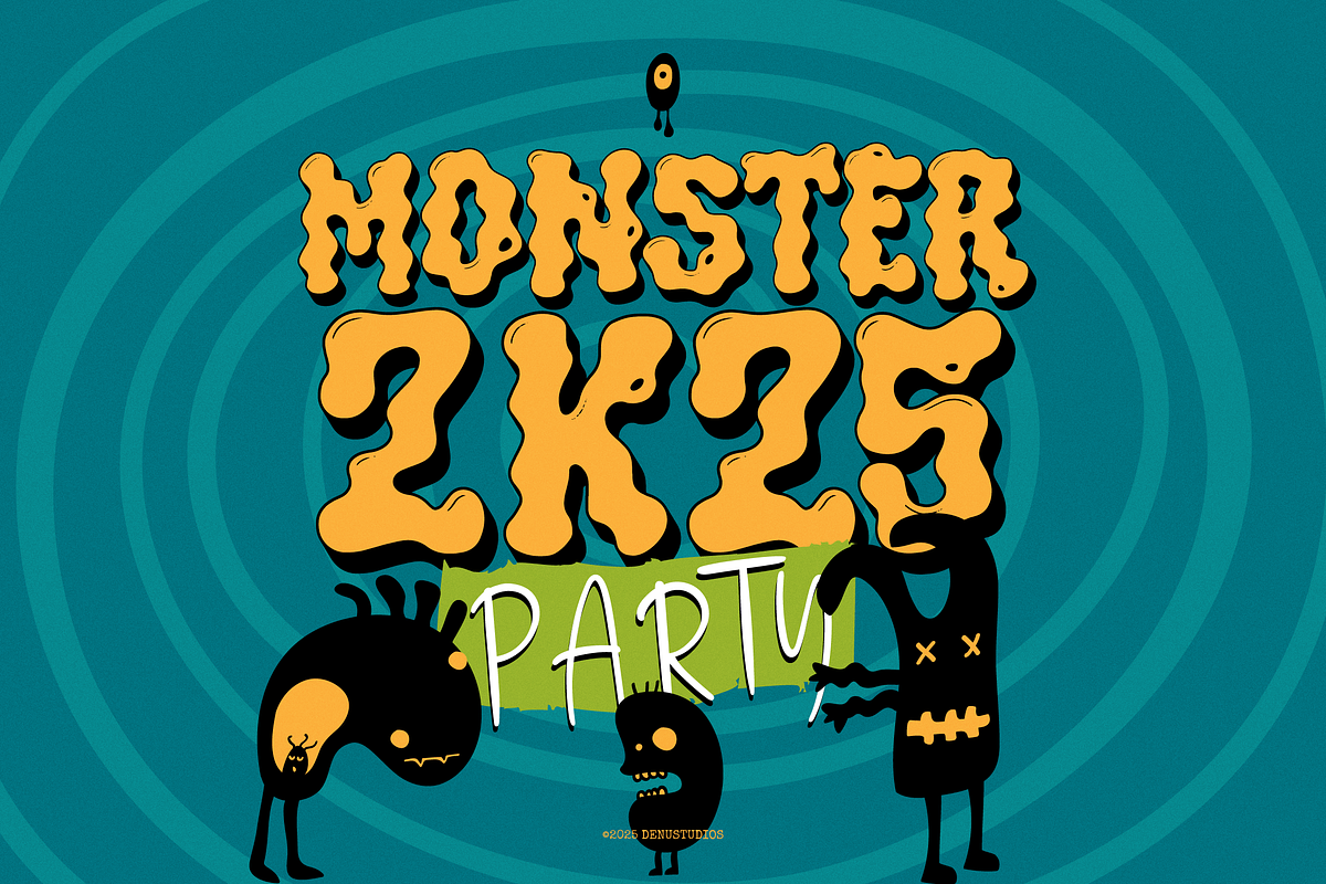 Ooze Gloom | Display Horror Font, a Handwritten Font by Denustudios (Photo 3 of 12)