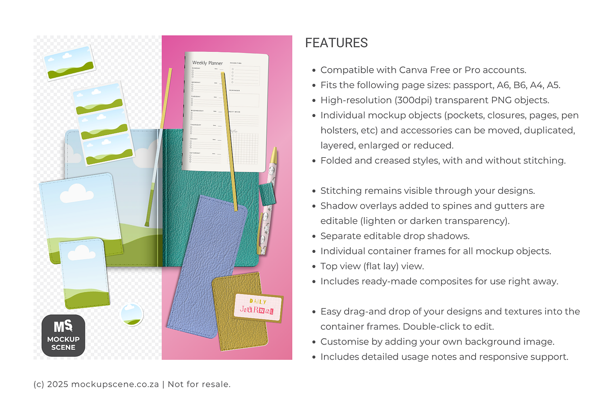 Assorted Notebooks Canva Mockup Set, a Books & Magazine Mockup by Mockup Scene (Photo 2 of 13)