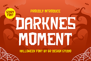 Darknes Moment - Halloween Fonts