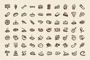 70 Hand-Drawn Meals Icons, an Icon by Hand-Drawn Goods (Thumbnail 2 of 2)