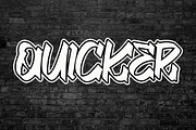 QUICKER Bold Brush Font, a Handwritten Font by NTC Graphic (Thumbnail 1 of 8)