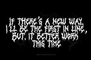 Black Monster Black Metal Font, a Blackletter Font by Blackmetalfont (Thumbnail 5 of 6)