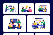 60 Work Flat Illustrations, a Work Illustration by Prosymbols (Thumbnail 7 of 9)