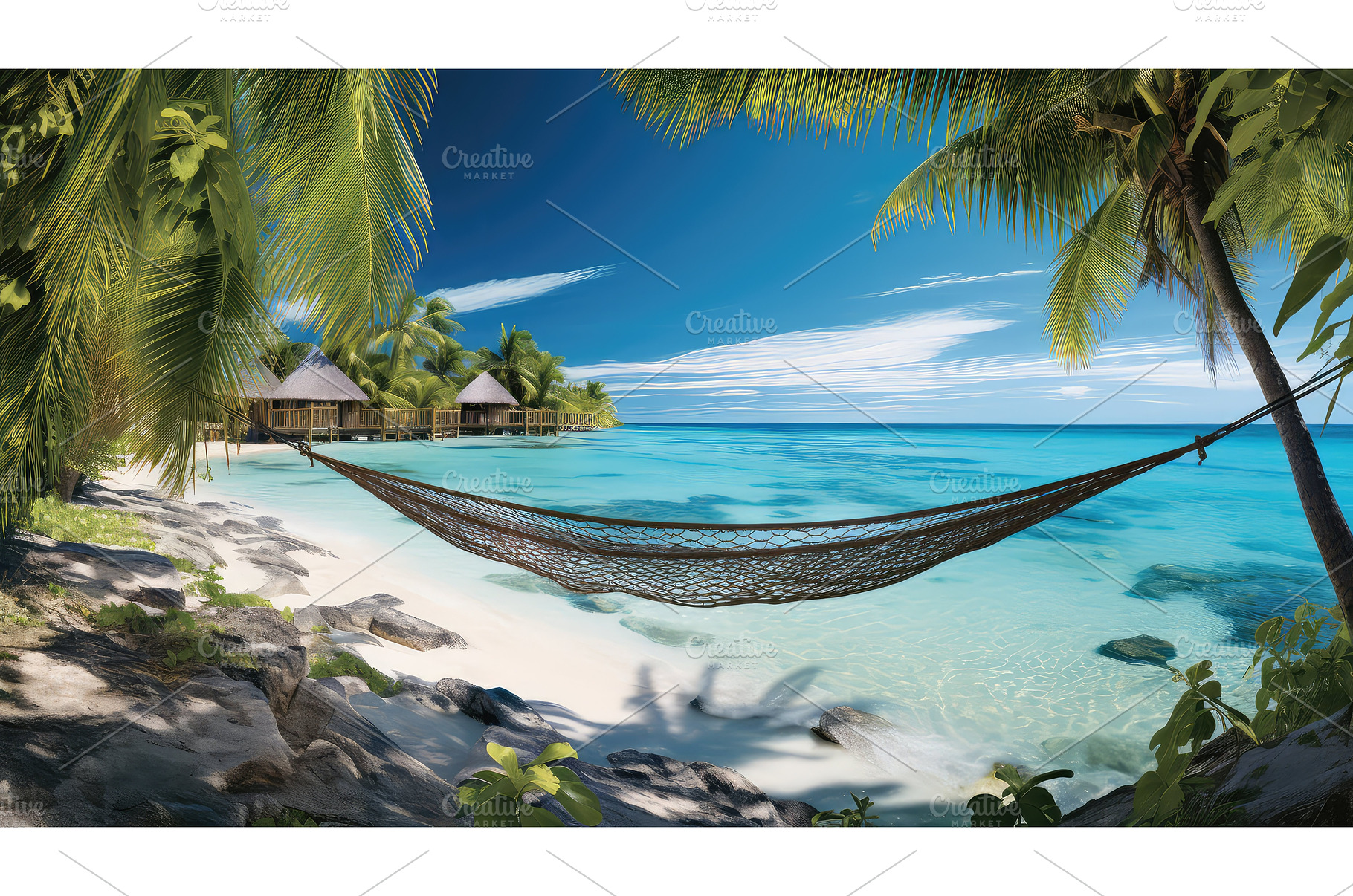 waves beach ocean background ai, a Nature Photo by pikepicture