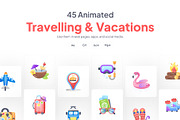 Travelling and Vacations Icons, a Duotone Icon by Prosymbols (Thumbnail 1 of 3)