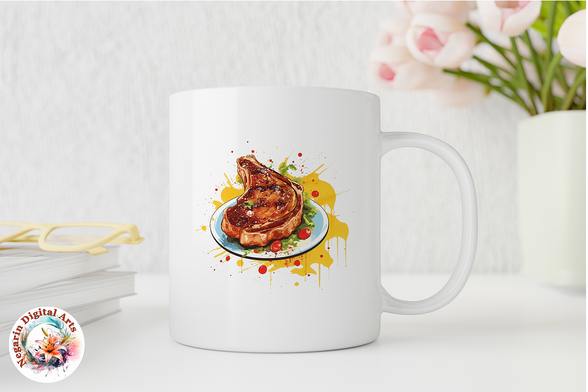Watercolor Kebab and Grills Food, an Object Graphic by Negarin Digital Art (Photo 9 of 9)